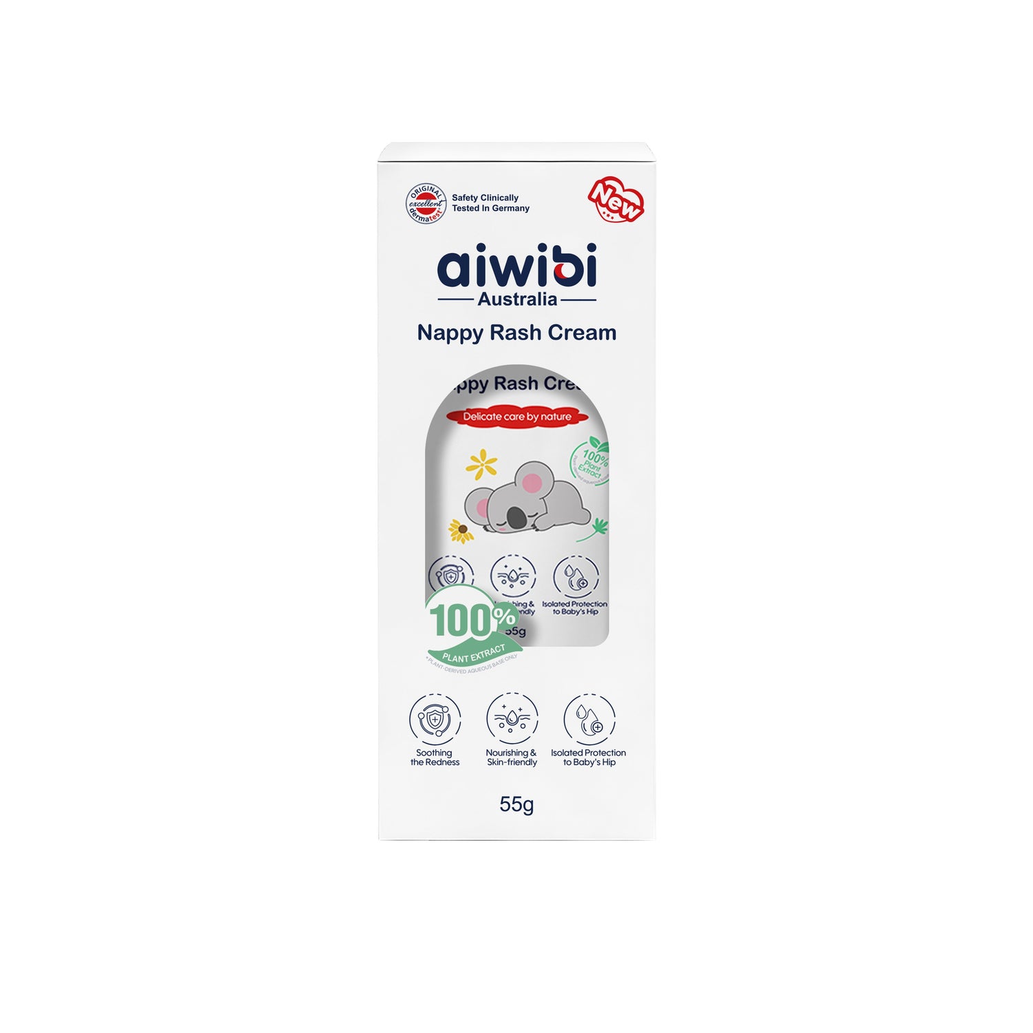 Aiwibi Baby Diaper Rash Cream – Gentle Protection with Beeswax & Botanical Oils-55g