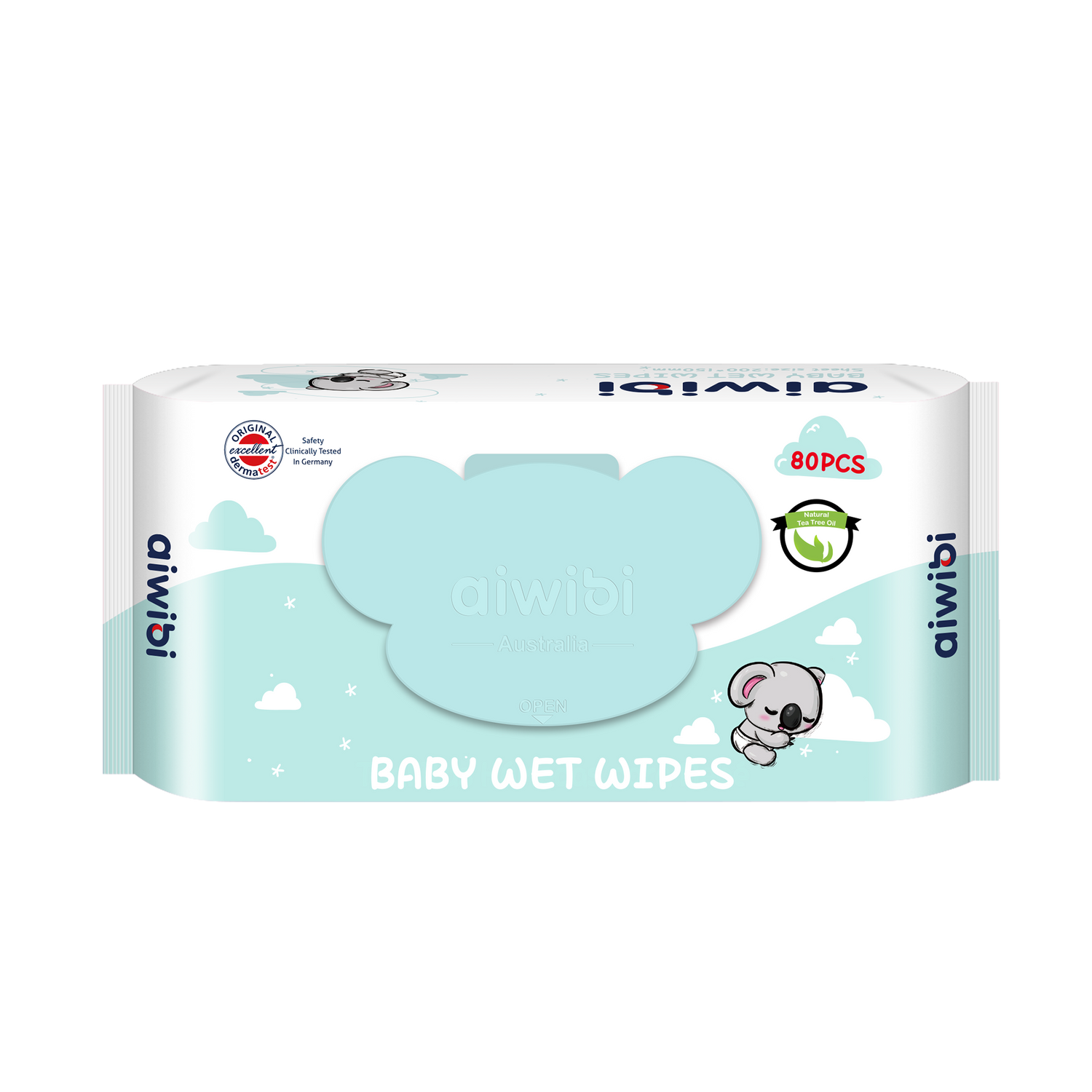 Aiwibi Gentle Soft Sensitive Care Wipes - Natural tea oil