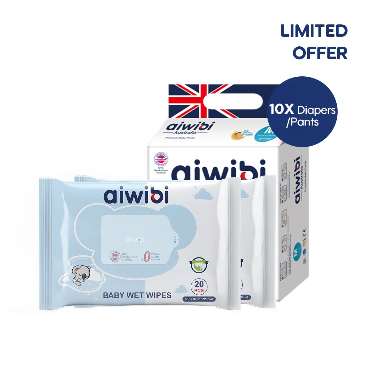 Enjoy FREE Aiwibi Ultra-Thin Premium Baby Diapers & Pants– All-Day Comfort!