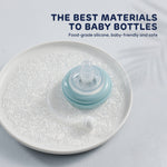 Aiwibi Soft skin-friendly silicone bootle nipple, non-toxic and comfortable for baby.