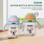 Aiwibi baby water bottle, BPA-free and safe for daily use.