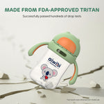 Lightweight Tritan baby water bottle, BPA-free and durable.