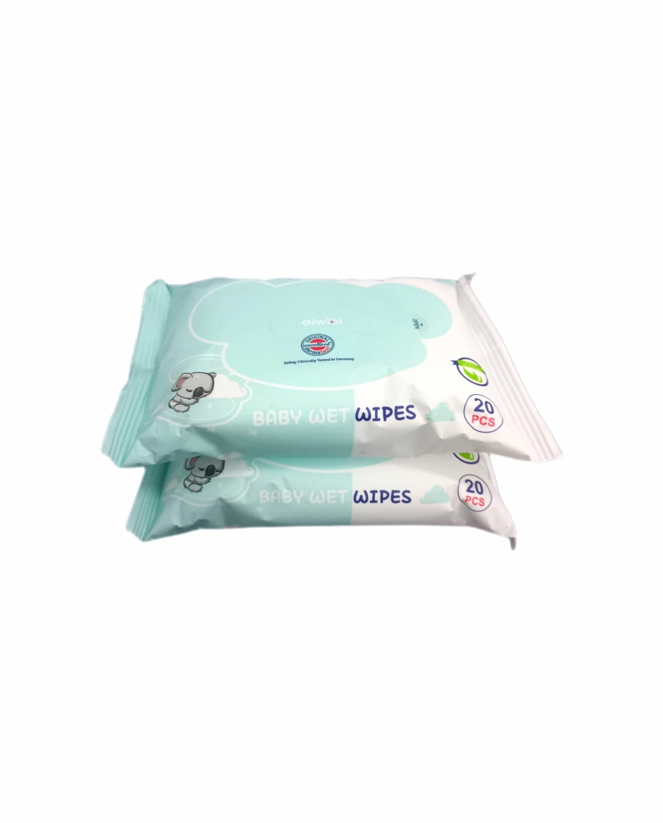 Two packs of Aiwibi free baby wipes samples