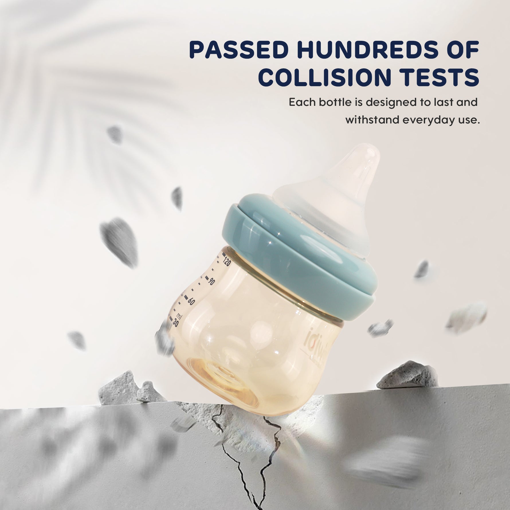 Aiwibi newborn bottles have undergone hundreds of impact tests and are built to last.