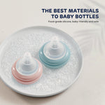 Aiwibi baby bottles are made of food-grade silicone and are baby-friendly.