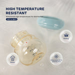 The Aiwibi newborn bottle is heat-resistant and can withstand sterilization at temperatures ranging from -20° to 180°.