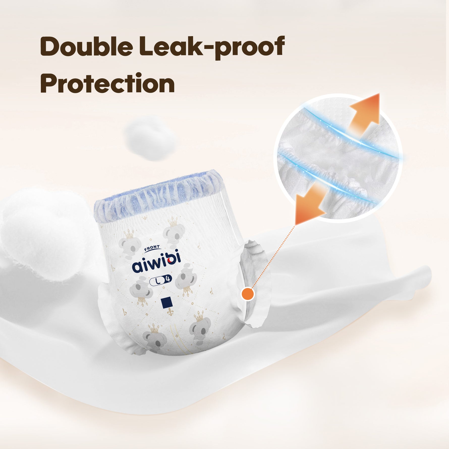 Aiwibi Ultimate Comfort night baby pants feature double-layer leak protection