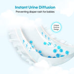 Aiwibi royal comfort diapers: Urine spreads instantly, helping to prevent diaper rash