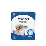 L Size Adult Diaper Pants | Soft Incontinence Diapers for Adults, 10PCS, Fits Waist 105-150cm