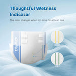 The wetness indicator clearly changes color to remind you of timely replacement and keep skin dry.