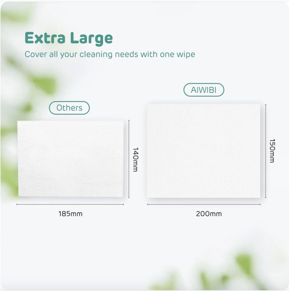 Aiwibi Lavender fresh Organic Care Wet Wipes- 50pcs