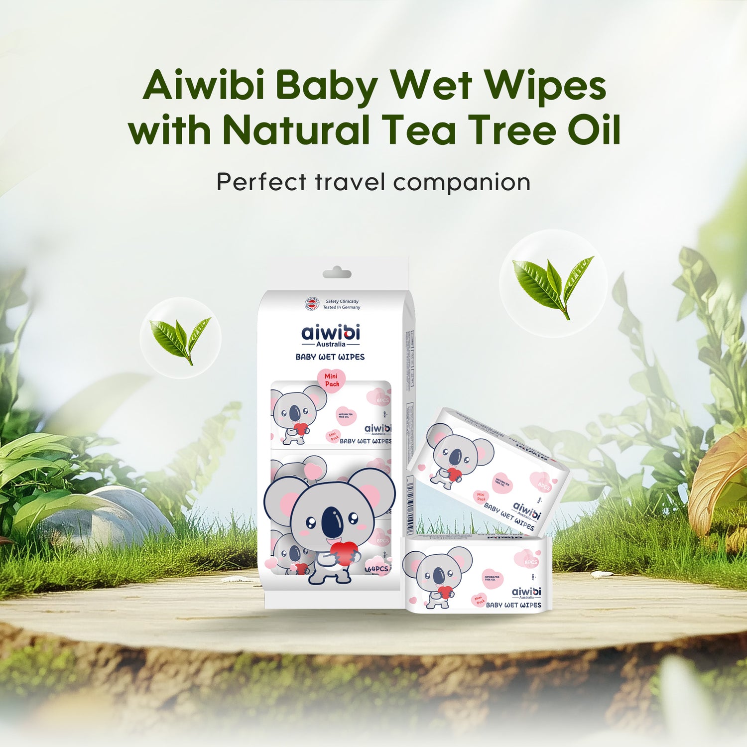 مناديل أيويبي الصغيرة المحمولة - مناسبة للسفر وناعمة للغاية (8 عبوات × 8 قطع | 64 منديلًا)