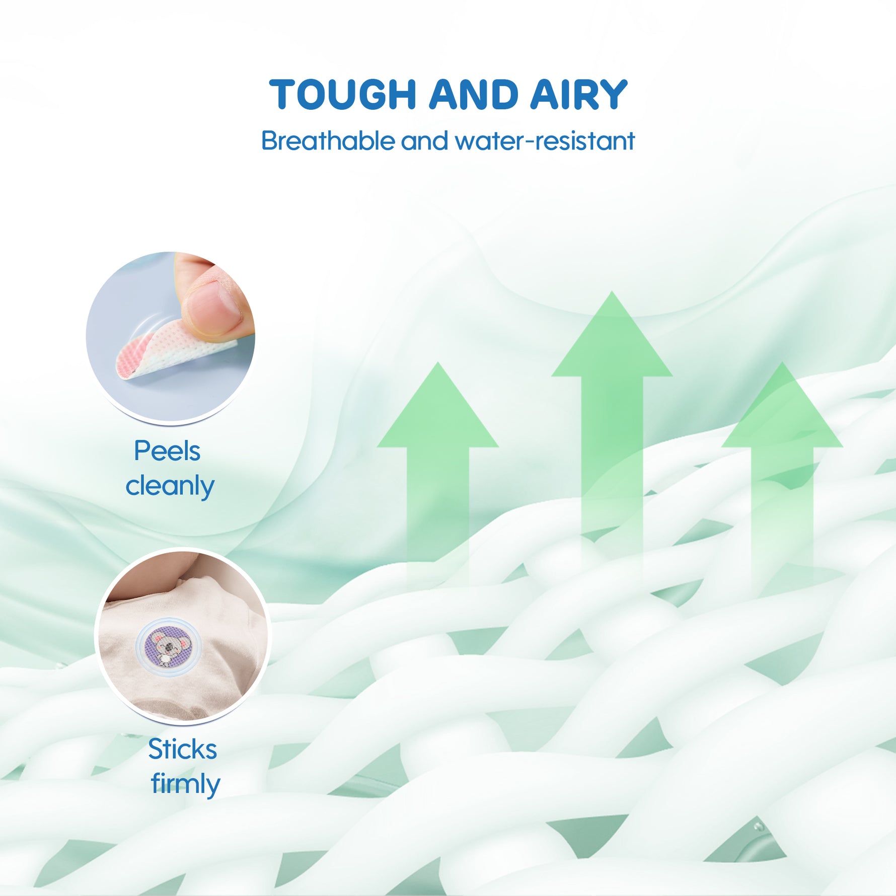 Aiwibi Baby Mosquito Repellent Patches – plant-based, DEET-free, 6-hour waterproof.