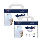 Two pack of Aiwibi Royal Comfort Jumbo Diapers pack, size L (4), suitable for babies weighing 9kg to 14kg